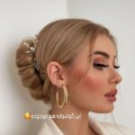 گوشواره نیم حلقه بزرگ و کاملا سبک