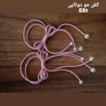 کش مو دوتایی پاپیون صورتی