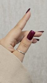 رینگ ساده نقره ای