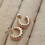 گوشواره حلقه ای طلایی ژوپینگ