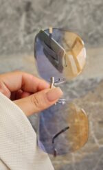 عینک شیشه رنگی زرد آبی - Image 2
