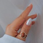انگشتر کلاسیک قهوه ای