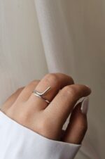 انگشتر دفرمه آبکاری نقره - Image 2