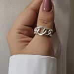انگشتر کارتیر نقره ای